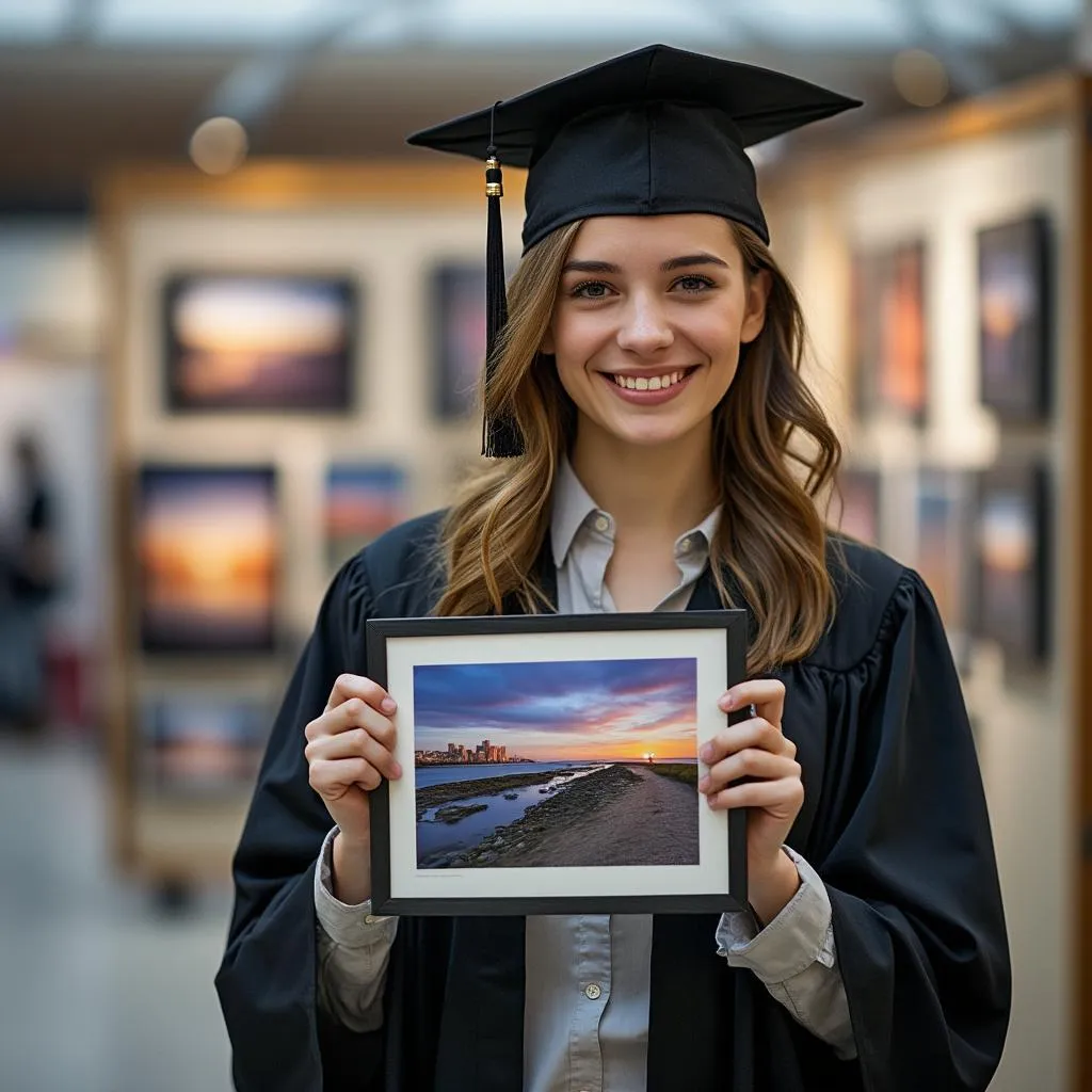 Présentation de diplômé talentueux
